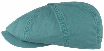 Flat cap - Stetson Hatteras Cotton Dye (groen-blauw)