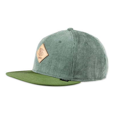 Caps - Djinn's Softcord Snapback Cap (olijfgroen)
