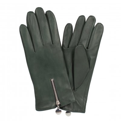 Handschoenen - HK Women's Hairsheep Leather Zip Glove with Wool Lining (Groen)