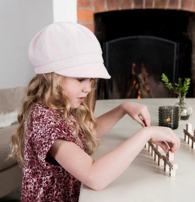 Caps - CTH Ericson Regina Jr. Herringbone (roze)