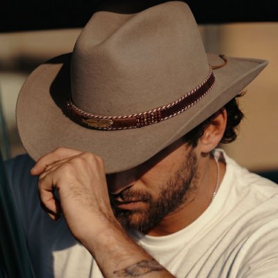 Hoeden - Gårda Toquerville Crushable Wool felt Western hat (beige)