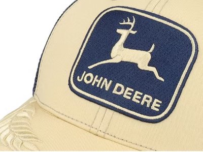 Cap - John Deere Mesh Back Trucker (marine/beige)