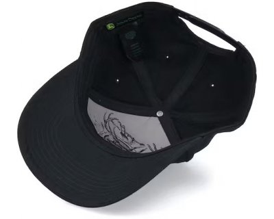 Cap - John Deere Blackout Full Twill Cap (zwart)