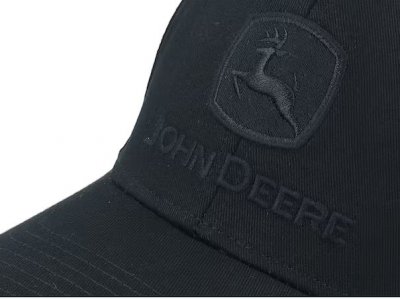 Cap - John Deere Blackout Full Twill Cap (zwart)