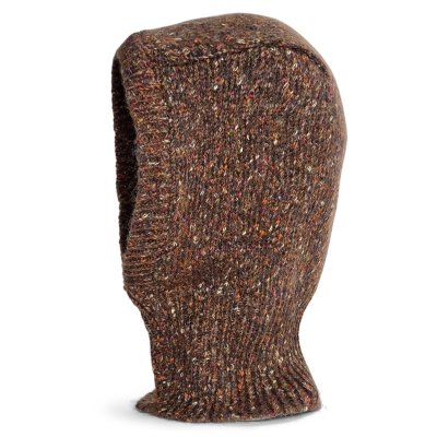 Bivakmuts - Gårda Alvdal Knitted Balaclava (bruin)