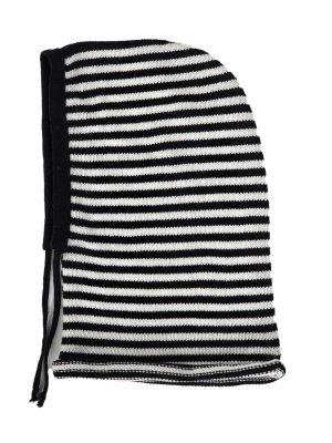 Bivakmuts - Gårda Valloire Striped Wool Mix Balaclava (zwart/wit)