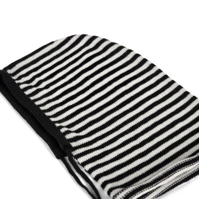 Bivakmuts - Gårda Valloire Striped Wool Mix Balaclava (zwart/wit)