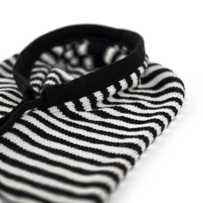 Bivakmuts - Gårda Valloire Striped Wool Mix Balaclava (zwart/wit)