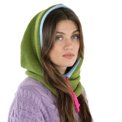 Bivakmuts - Gårda Chamonix Balaclava (groen/roze/blauw)