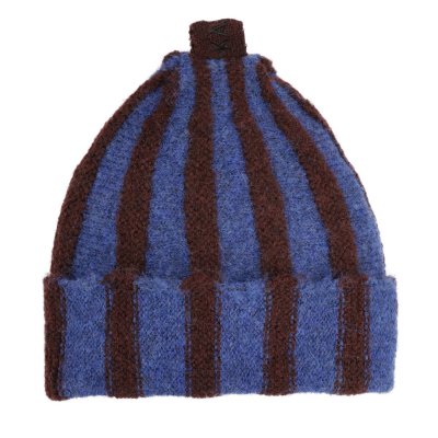 Muts Kinderen - Gårda Bodafors Beanie (blauw/bordeaux)