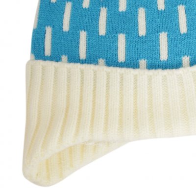 Muts Kinderen - Gårda Lönneberga Beanie (blauw/wit)