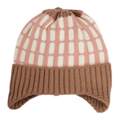 Muts Kinderen - Gårda Lönneberga Beanie (roze/bruin)
