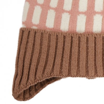 Muts Kinderen - Gårda Lönneberga Beanie (roze/bruin)