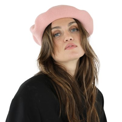 Baret - Gårda Annecy Wool Beret (lichtroze)