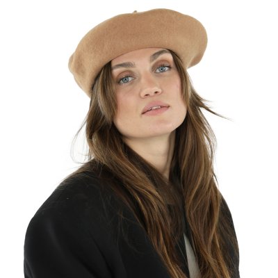 Baret - Gårda Annecy Wool Beret (kameel)