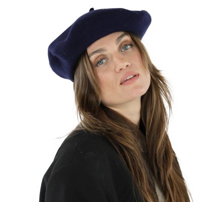 Baret - Gårda Annecy Wool Beret (marineblauw)