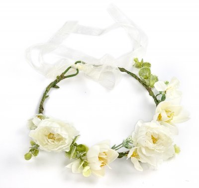 Bloemenkrans - Gårda Liana Flowerband (wit)