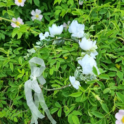 Bloemenkrans - Gårda Liana Flowerband (wit)