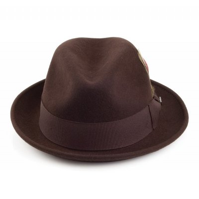 Hoeden - Crushable Blues Trilby (bruin)