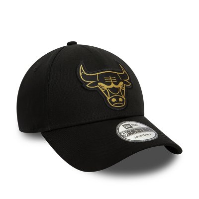 Caps - New Era Metallic Badge 940 Chicago Bulls (zwart)