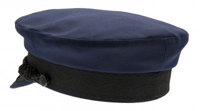 Fiddler cap - CTH Ericson Oscar II Poplin (blauw)