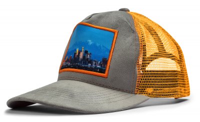 Caps - Gårda Velvet Trucker Los Angeles Skyline (grijs)