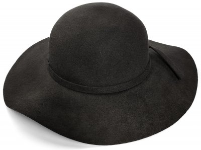 Hoeden - Gårda Lessola Floppy Wool Hat (zwart)
