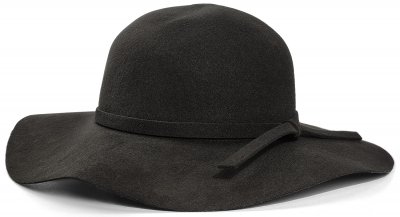 Hoeden - Gårda Lessola Floppy Wool Hat (zwart)