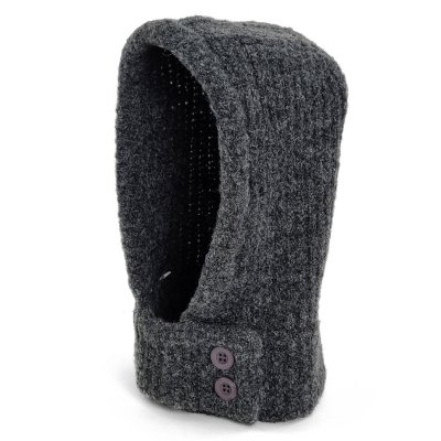 Bivakmuts - Gårda Nivala Knitted Balaclava (donkergrijs)