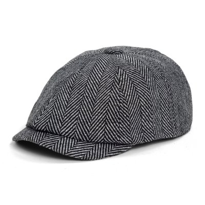 Flat cap - Gårda Burrelton Newsboy (lichtgrijs)