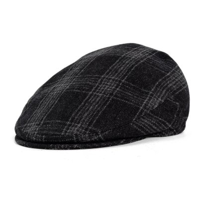 Flat cap - Gårda Premium Dalston Wool Sixpence (zwart)