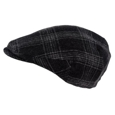 Flat cap - Gårda Premium Dalston Wool Sixpence (zwart)