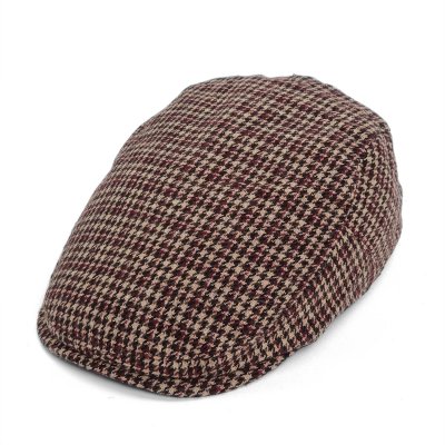 Flat cap - Gårda Dunbeath (bruin/rood)