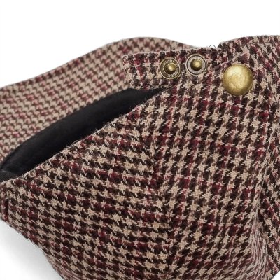 Flat cap - Gårda Dunbeath (bruin/rood)