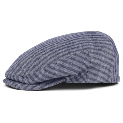 Flat cap - Gårda Gargery Striped Sixpence (blauw)