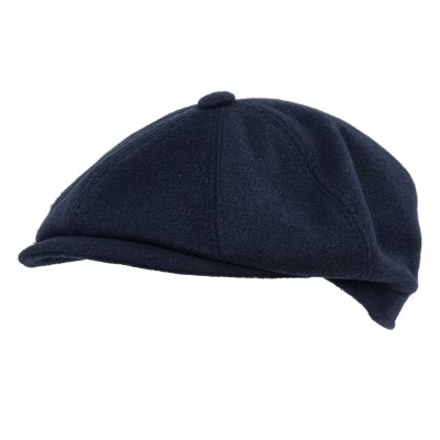 Flat cap - Gårda Premium Larkhall Wool Newsboy (blauw)