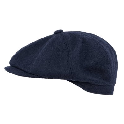 Flat cap - Gårda Premium Larkhall Wool Newsboy (blauw)