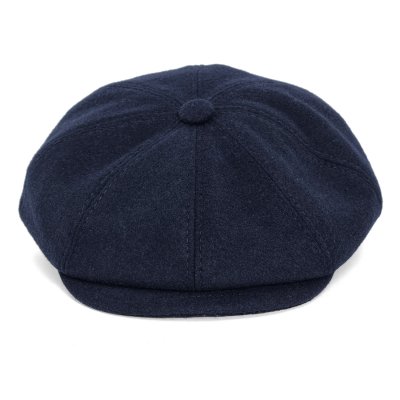 Flat cap - Gårda Premium Larkhall Wool Newsboy (blauw)