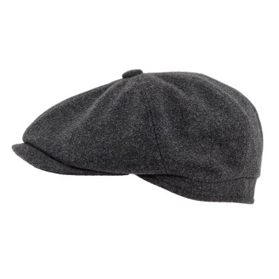 Flat cap - Gårda Premium Larkhall Wool Newsboy (grijs)