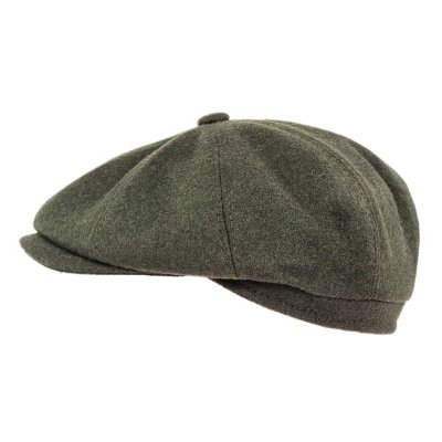 Flat cap - Gårda Premium Larkhall Wool Newsboy (groente)