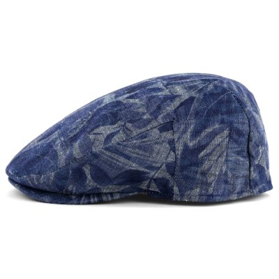 Flat cap - Gårda Phineas Floral Sixpence (blauw)