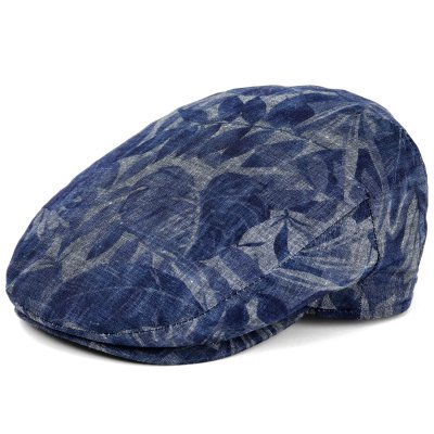 Flat cap - Gårda Phineas Floral Sixpence (blauw)