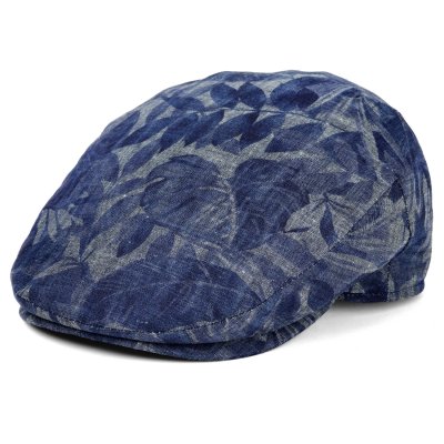 Flat cap - Gårda Phineas Floral Sixpence (blauw)