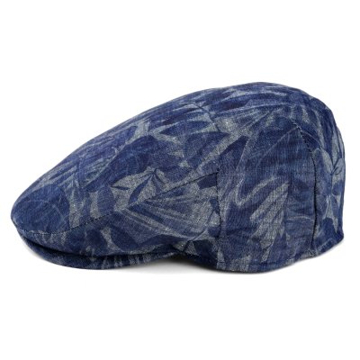 Flat cap - Gårda Phineas Floral Sixpence (blauw)