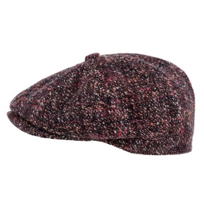 Flat cap - Gårda Premium Tiverton Wool Newsboy (rood)