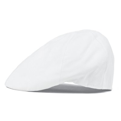 Flat cap - Gårda Vico Cotton Flat Cap (wit)