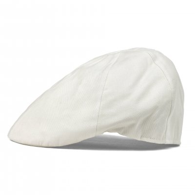 Gubbkeps / Flat cap - Gårda Vico Cotton Flat Cap (vit)