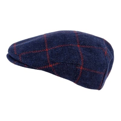 Flat cap - Gårda Premium Warrington Wool Sixpence (blauw)