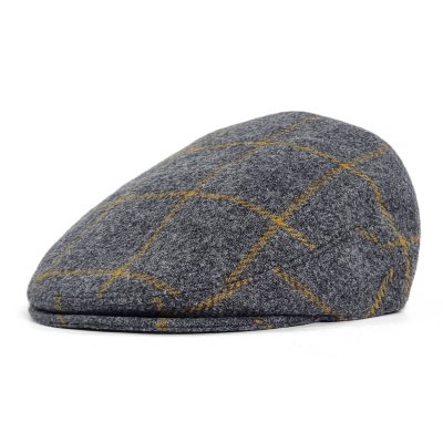 Flat cap - Gårda Premium Warrington Wool Sixpence (grijs)