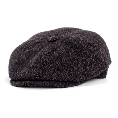 Flat cap - Gårda Premium Wrexham Wool Newsboy (blauw)
